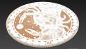 Cancer zodiac sign. Download free 3d model for cnc - USZD_0009 3D